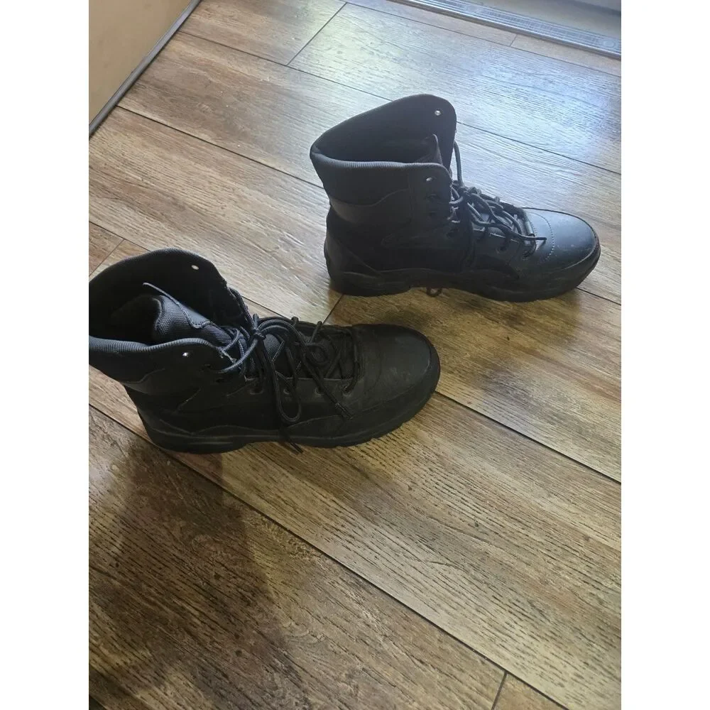 Interceptor Men’s Tactical Combat Boots Black Leather Size 11 ASTM F2413-24